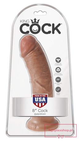 King Cock 8 inch Skin-coloured