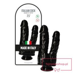 Dildo- Romolo e Remo Black 7.5