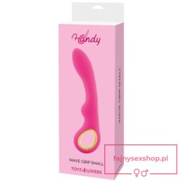 Wibrator- Vibratore design handy wave grip small pink