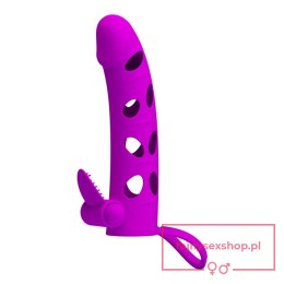 PRETTY LOVE - Vibrating Penis Sleeve with Ball Strap