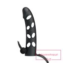 PRETTY LOVE - Vibrating Penis Sleeve with Ball Strap