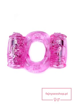 Pierścień-Vibrating CockRing Double Pink