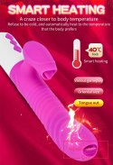 Wibrator-Silicone Vibrator USB 7 Function and Thrusting Function / Heating, purple