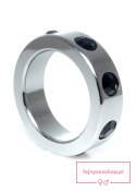 Pierścień-Metal Cock Ring with Black Diamonds Medium Pierścień-Metal Cock Ring with Black Diamonds Medium