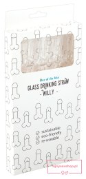 Glass Drinking Straw Willy x 4 Glass Drinking Straw Willy x 4