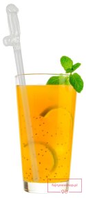 Glass Drinking Straw Willy x 4 Glass Drinking Straw Willy x 4
