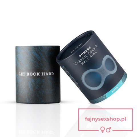 Boners Silicone Cock Ring And Ball Stretcher - Grey Boners Silicone Cock Ring And Ball Stretcher - Grey