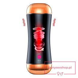 Masturbator-Vibrating Masturbation Cup USB 10 function + Interactive Function / Double Ends