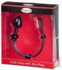 MALESATION Cock-Grip with Alu-Plug small, black