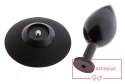 MALESATION Alu-Plug with suction cup large, black