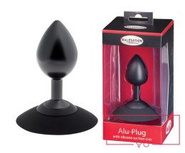 MALESATION Alu-Plug with suction cup medium, black