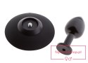 MALESATION Alu-Plug with suction cup small, black