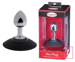 MALESATION Alu-Plug with suction cup small, chrome