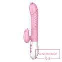 Wibrator-Silicone Vibrator USB 7 Function and Thrusting Function / Heating, pink