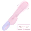 Wibrator-Silicone Vibrator USB 7 Function and Thrusting Function / Heating, pink