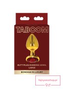 Butt Plug With Diamond Jewel L Gold