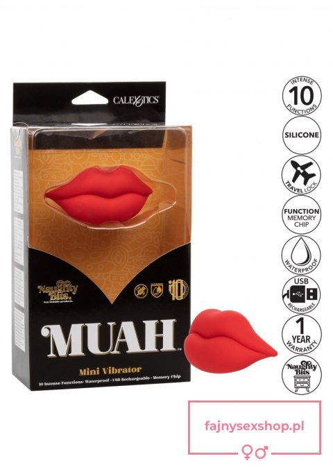 Muah Mini Vibrator Red Muah Mini Vibrator Red