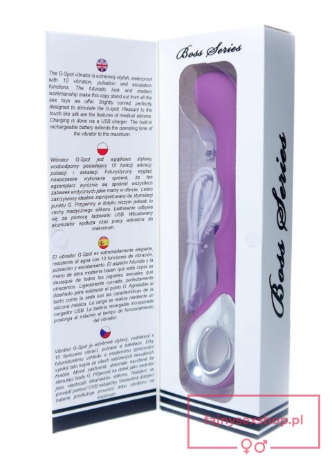 Vibrator G-spot 10 functions USB Purple Vibrator G-spot 10 functions USB Purple