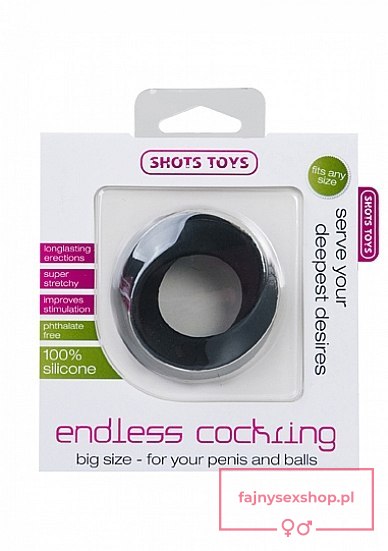 Endless Cockring - Big - Black Endless Cockring - Big - Black
