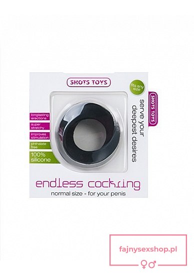 Endless Cockring - Regular - Black Endless Cockring - Regular - Black