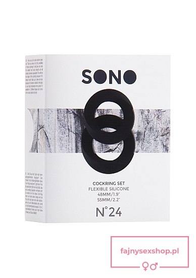 No.24 - Cockring Set - Black No.24 - Cockring Set - Black