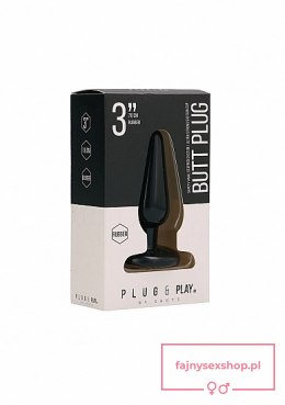 Butt Plug - Basic - 3 Inch - Black