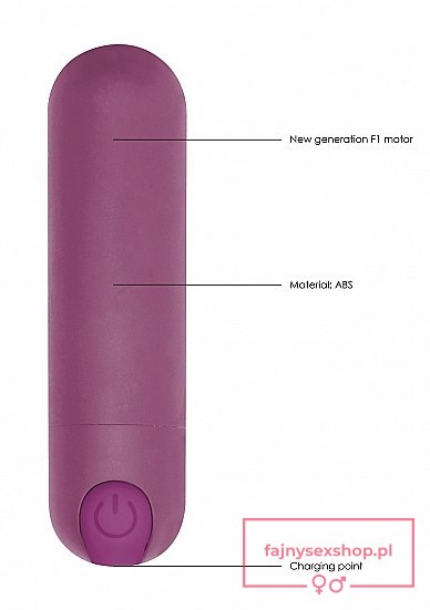 10 Speed Rechargeable Bullet - Purple 10 Speed Rechargeable Bullet - Purple