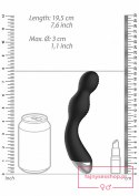 Remote Controlled E-Stim & Vibrating G/P-Spot Vibrator - Black