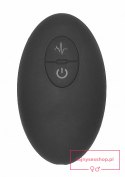 Remote Controlled E-Stim & Vibrating G/P-Spot Vibrator - Black