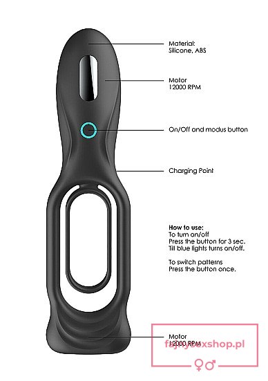 N0. 88 - Vibrating Rechargeable Cock Ring - Black N0. 88 - Vibrating Rechargeable Cock Ring - Black