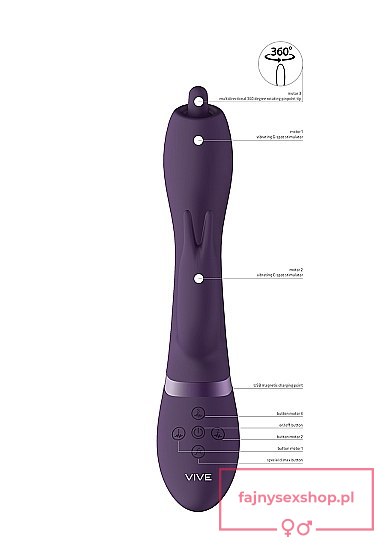 Wibrator Nilo - Pinpoint Rotating G-spot Rabbit - Purple Wibrator Nilo - Pinpoint Rotating G-spot Rabbit - Purple