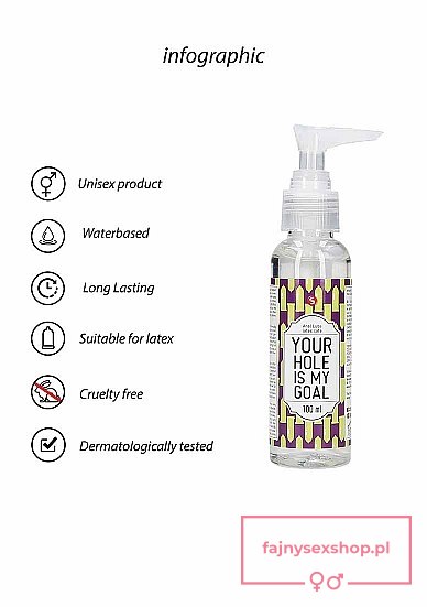Anal Lube - Your Hole Is My Goal - 100 ml Anal Lube - Your Hole Is My Goal - 100 ml