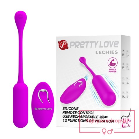 Jajeczko wibrujące sterowane pilotem-PRETTY LOVE -LECHIES, 12 vibration functions Wireless remote control