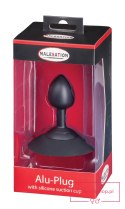 MALESATION Alu-Plug with suction cup small, black