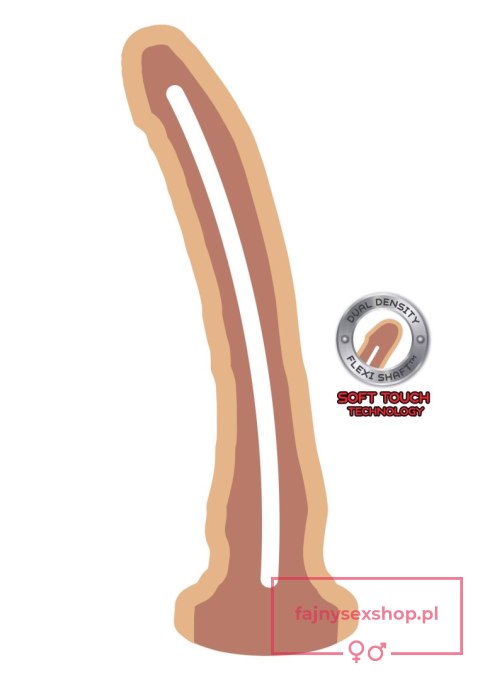 Dual Density Dong 9 inch Light skin tone Dual Density Dong 9 inch Light skin tone