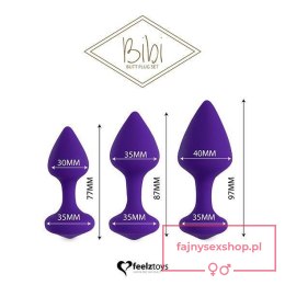 FeelzToys - Bibi Butt Plug Set 3 pcs Purple