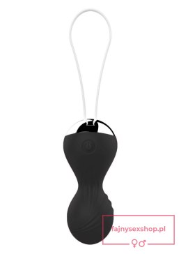 Kulki-Vibrating Silicone Kegel Balls USB 10 Function / Remote control -Black