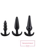 Plug-Triple Anal Plugs Starter Set- 3-Pack Anal Plugs Black