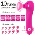 Stymulator-Electric Massager 1.0 USB Pink 10 functions