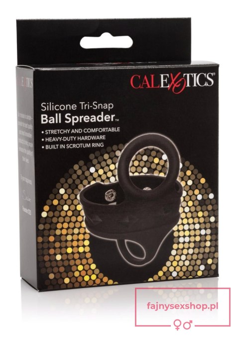 Silicone 3-Snap Ball Spreader Black Silicone 3-Snap Ball Spreader Black