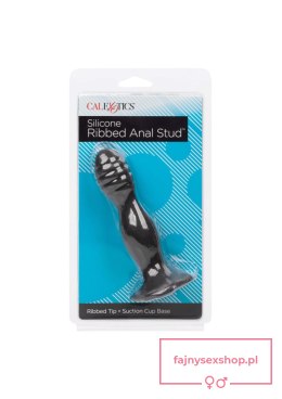 Ribbed Anal Stud Black