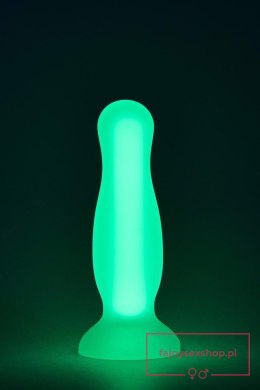 RADIANT SOFT SILICONE GLOW IN THE DARK PLUG SMALL GREEN