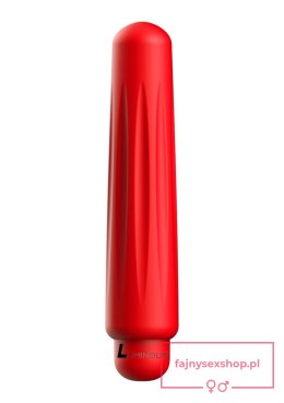 Delia - ABS Bullet With Sleeve - 10-Speeds - Red