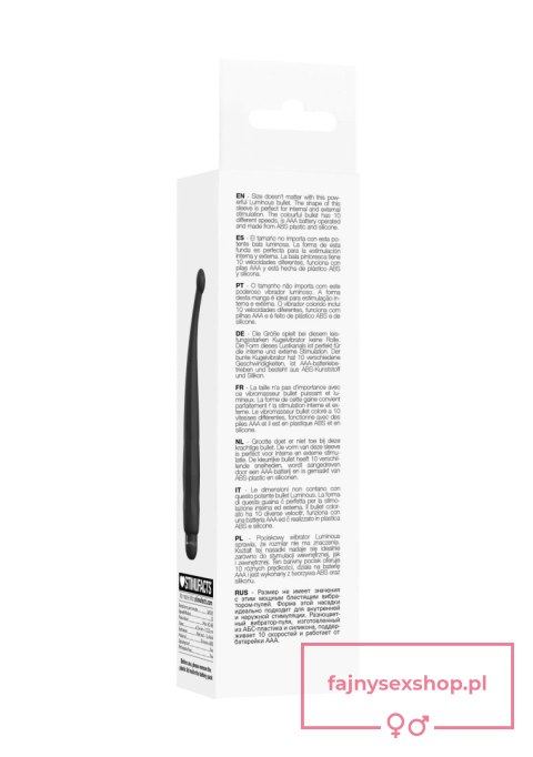 Lyra - ABS Bullet With Sleeve - 10-Speeds - Black Lyra - ABS Bullet With Sleeve - 10-Speeds - Black