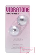 VIBRATONE DUO BALLS SILVER BLISTERCARD