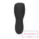 Vibrating Masturbator Sleeve - Licorice Black