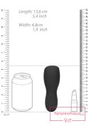 Vibrating Masturbator Sleeve - Licorice Black