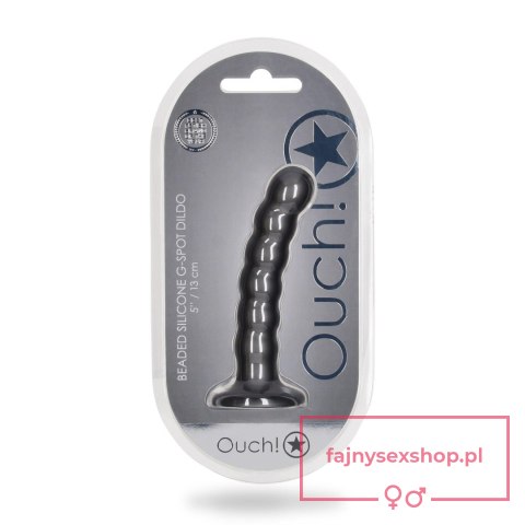 Beaded Silicone G-Spot Dildo - 5'' / 13 cm Beaded Silicone G-Spot Dildo - 5'' / 13 cm