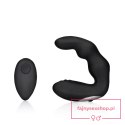 Bent Vibrating Prostate Massager with Remote Control - Black