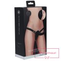 Ouch! - Silicone Ribbed Strap-On - Adjustable - Black